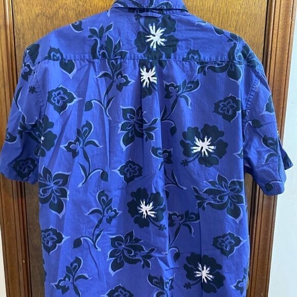 Tommy Hilfiger Floral Hawaiian Shirt Size Large - Picture 6 of 7